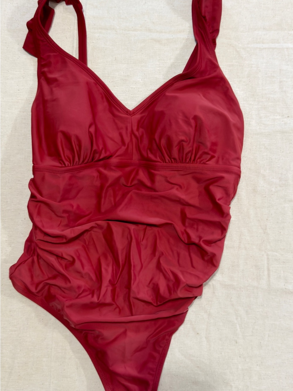 Kona Sol Red One Piece Swimsuit